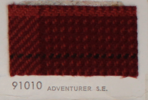 1979 Dodge Adventurer - red , light red , and black plaid OEM auto cloth