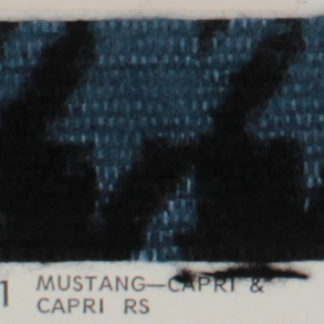 1979 Ford Mustang - Capri & Capri RS - blue and black houndstooth pattern OEM auto cloth