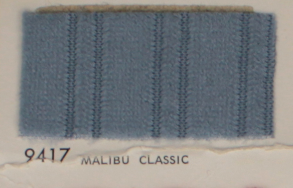 1979 Chevrolet Malibu Classic - blue vertical stripe grain pattern OEM auto cloth