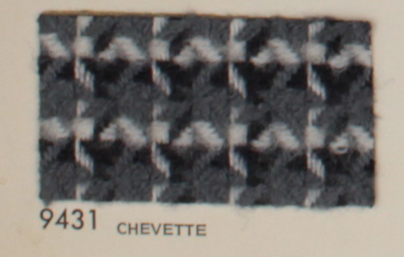 1979 Chevrolet Chevette - gray, black, and white pattern OEM auto cloth