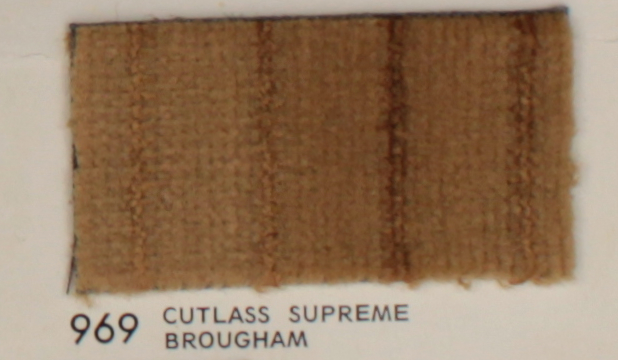 1979 Oldsmobile Cutlass Supreme Brougham - beige vertical stripe pattern OEM auto cloth