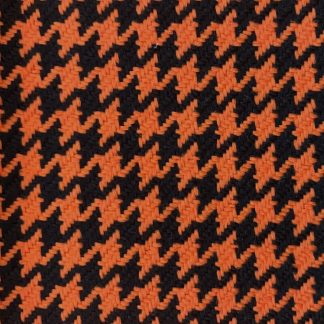 Orange and Black Houndstooth