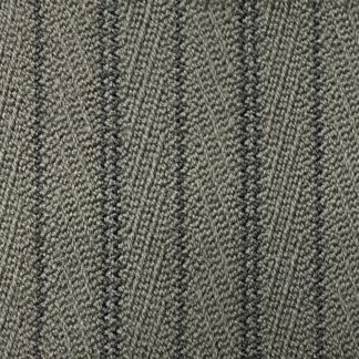Gray with Dark Gray Striped Wool Broadcloth