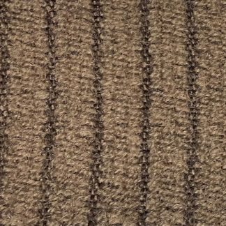 Brown with Dark Brown Striped Wool Broadcloth