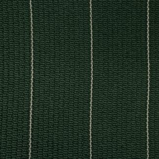 Green with White Stripes Wool Bedford