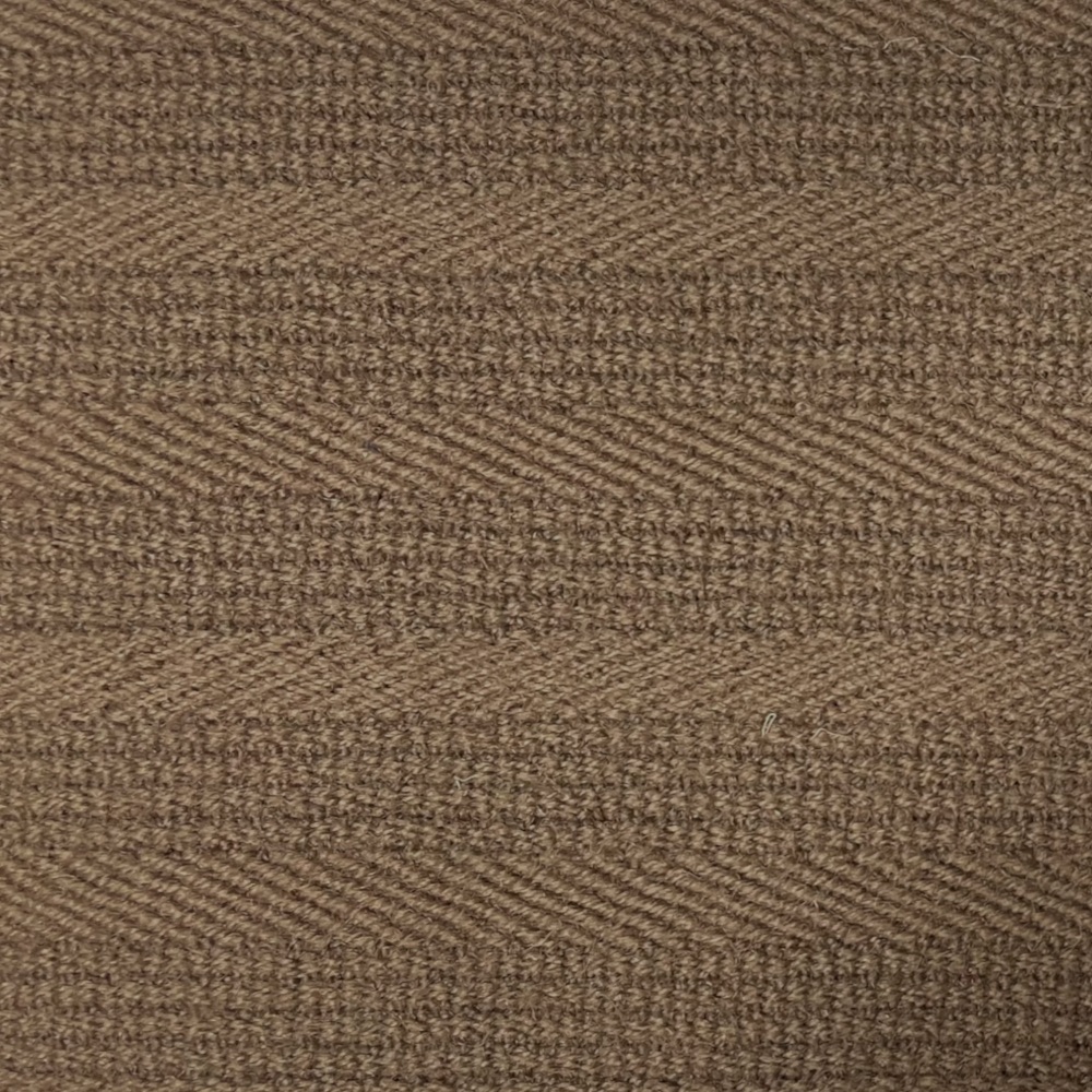 Tan Striped Wool Broadcloth