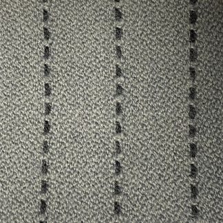 Gray Striped Wool Broadcloth