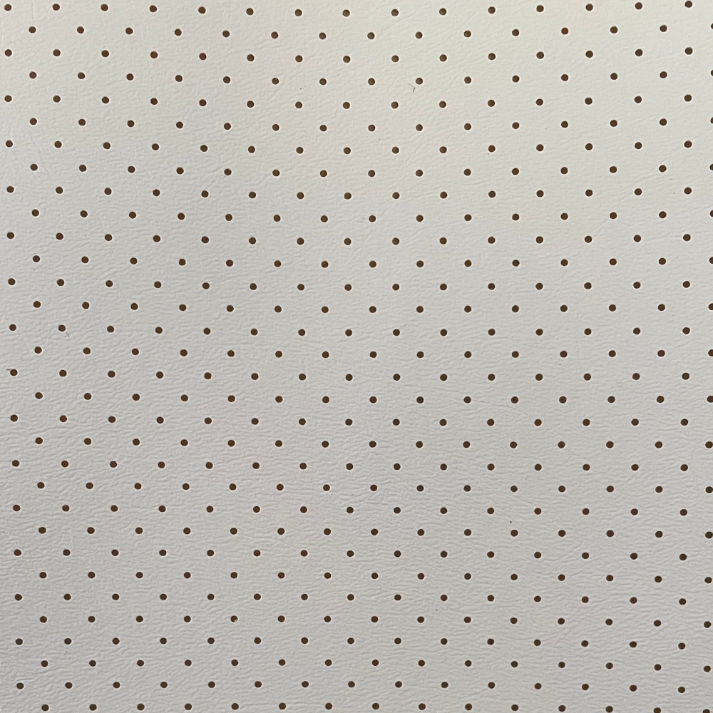 White Perforated Headliner - No Foam Backing