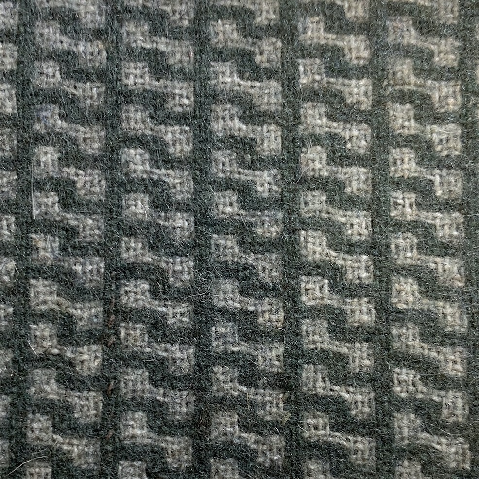 Green Patterned Wool - 1952 Mercury