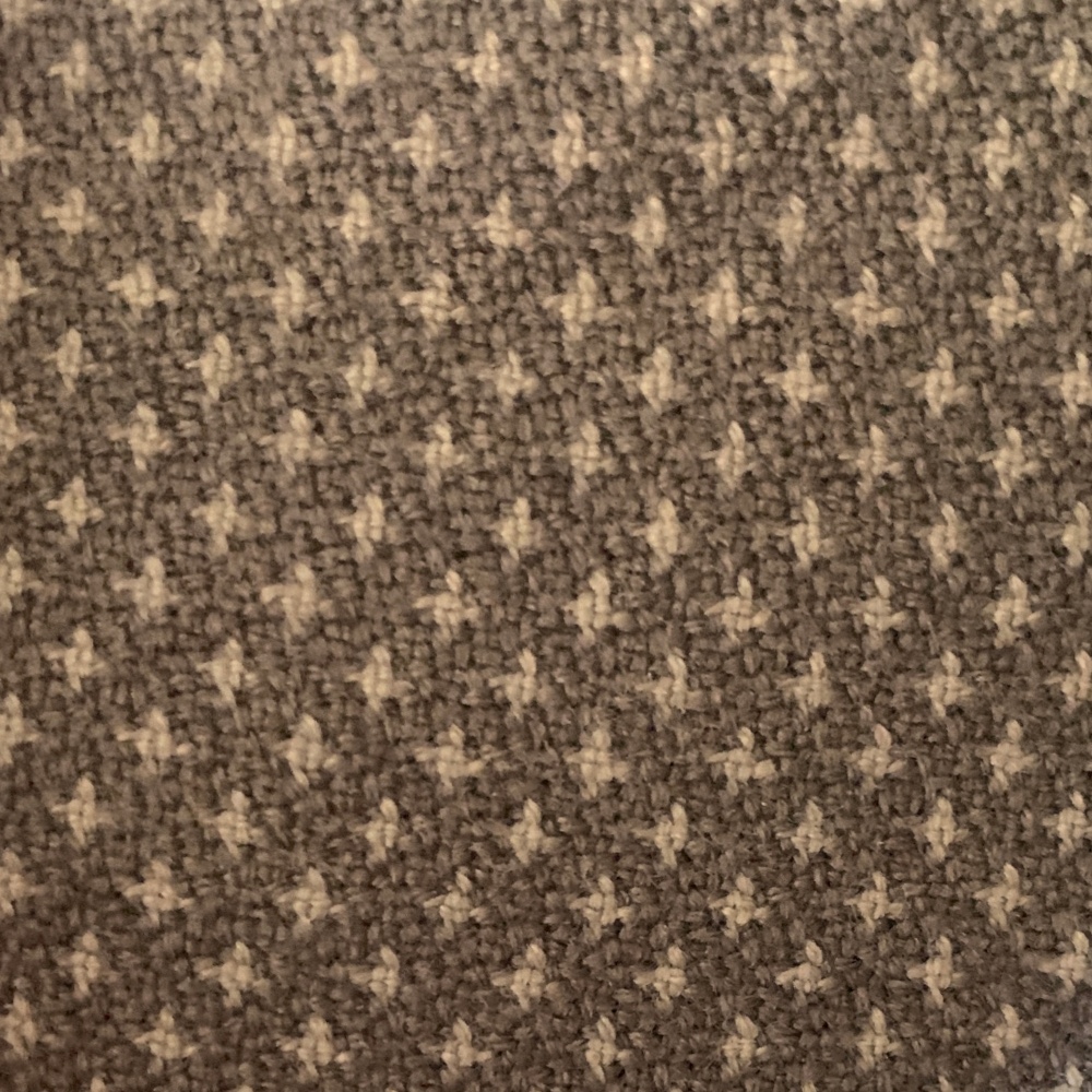 Gray Starred Wool Broadcloth