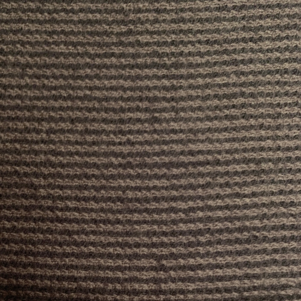 Brown Wool with Dark Brown Stripes