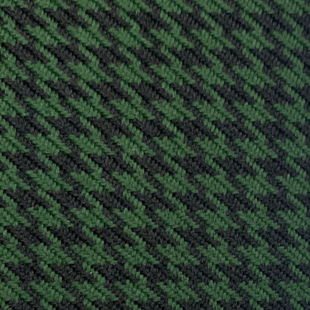Green and Black Houndstooth