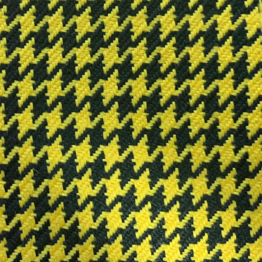Yellow and Black Houndstooth