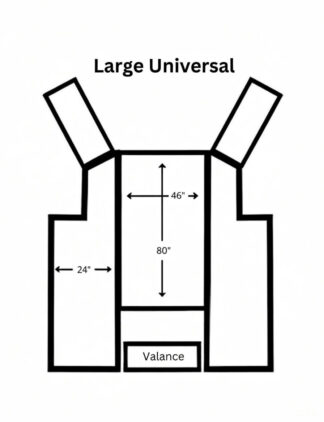 Large Universal Double Seam Landau Top Replacement | Heat-Sealed, Fast Ship
