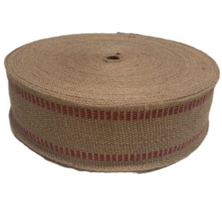 Jute Webbing 11lb Red Line 3.5"