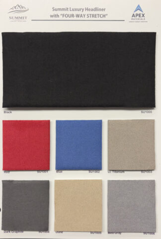 Suede Headliner Sample Chart